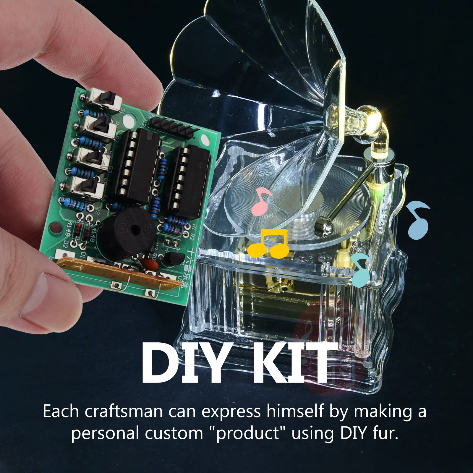 Diy Electronics Box - 1 conjunto de componentes eletrônicos para