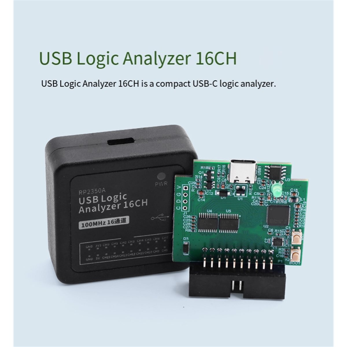 Logic Analyzer Usb - Módulo Analisador Lógico USB para Microcontrolador