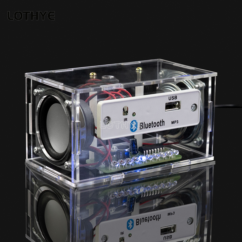 Diy Audio Electronics Kit - Mini canal duplo bluetooth alto-falante áudio