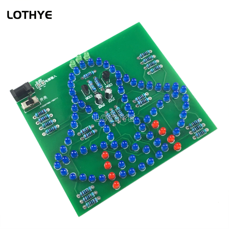 Dc 3-5v led luz balanço carril - Diy Electronics Project Kit avaliação e preço