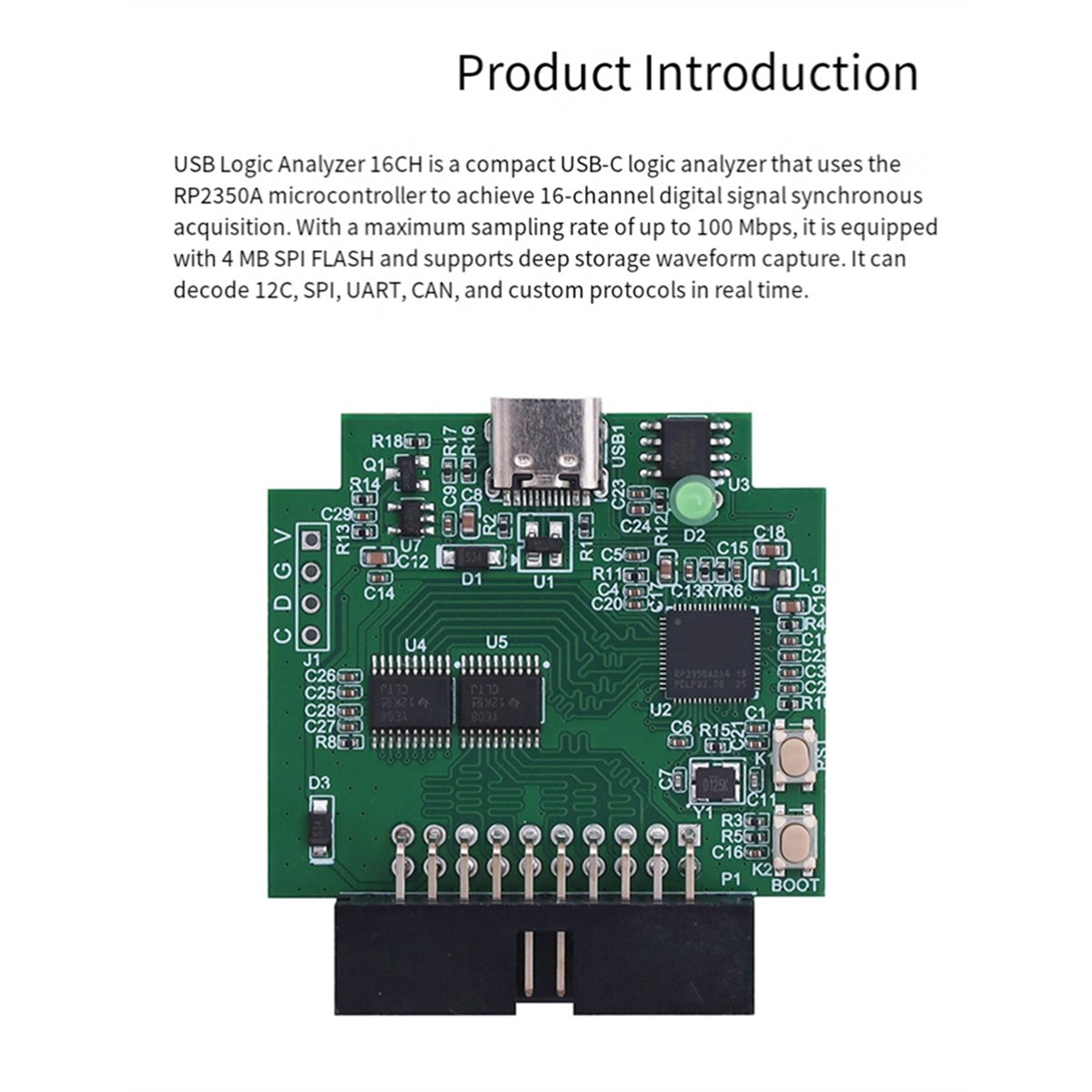 Módulo Analisador Lógico USB p - Logic Analyzer Usb avaliação e preço