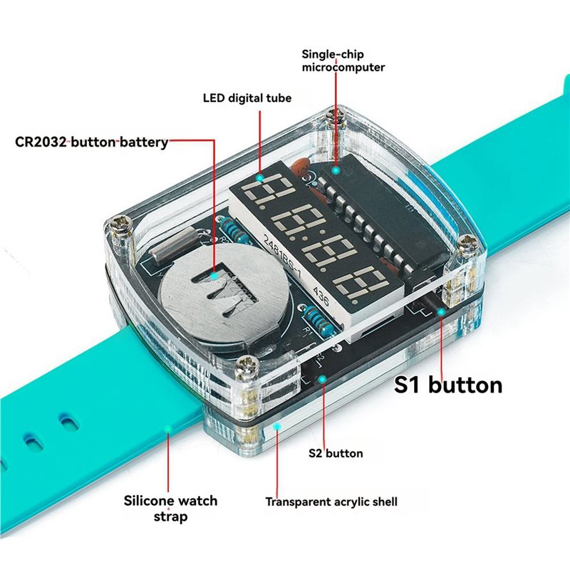 Kit Eletrônico DIY de Relógio  - Diy Electronics Learning Kit avaliação e preço